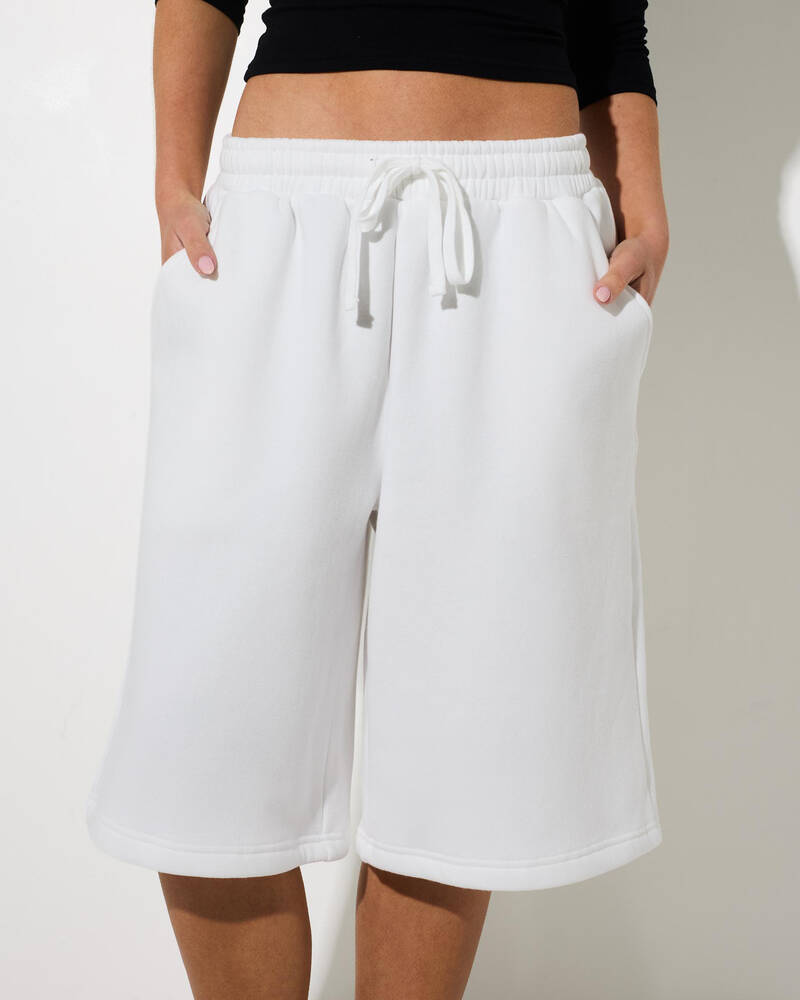 Malibu Life Lori Longline Track Shorts for Womens