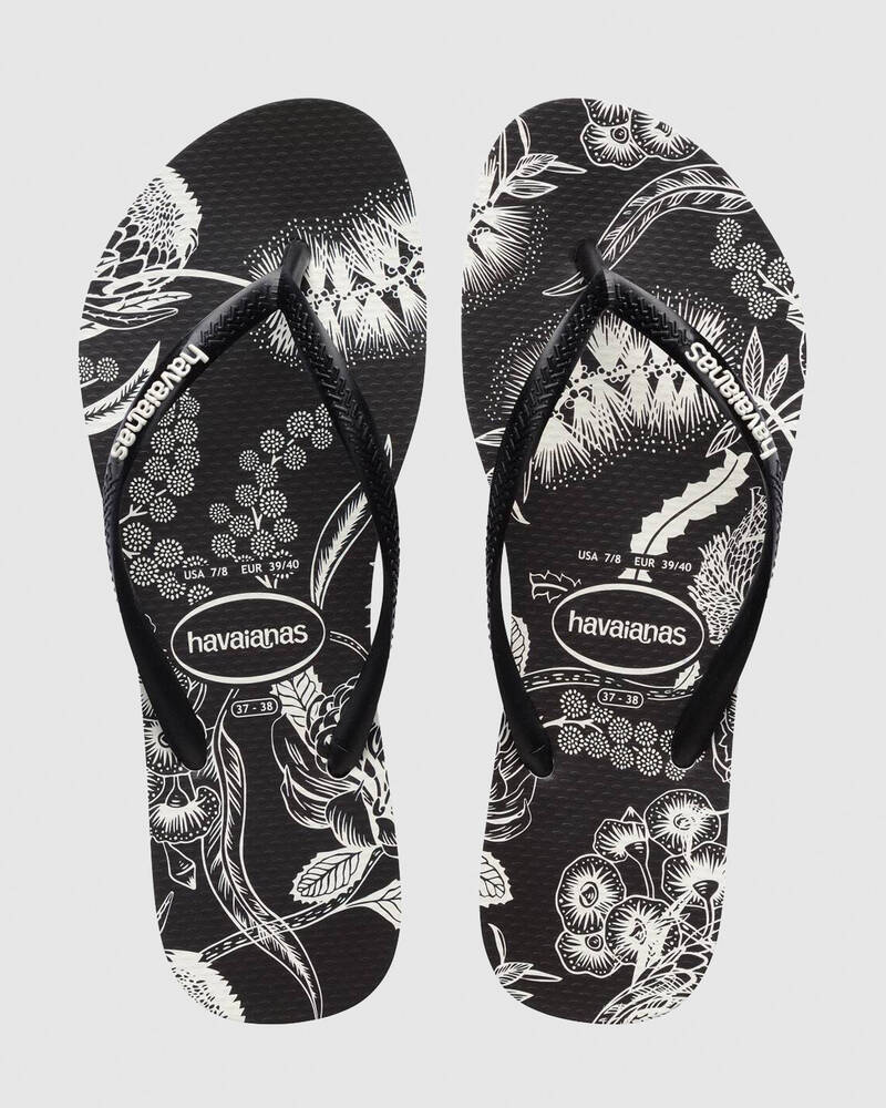 Havaianas Slim B&W Native Thongs for Womens