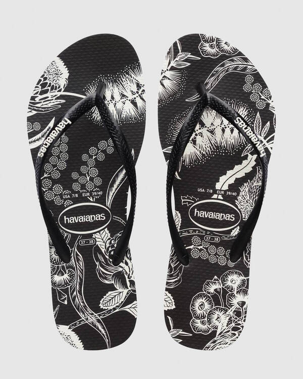 Havaianas Slim B&W Native Thongs for Womens