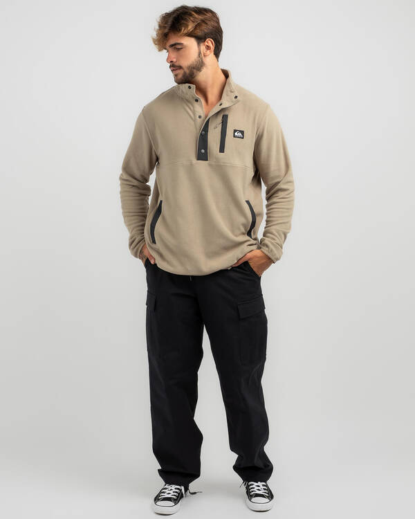 Quiksilver No Destination 2 Half Snap Sweatshirt for Mens