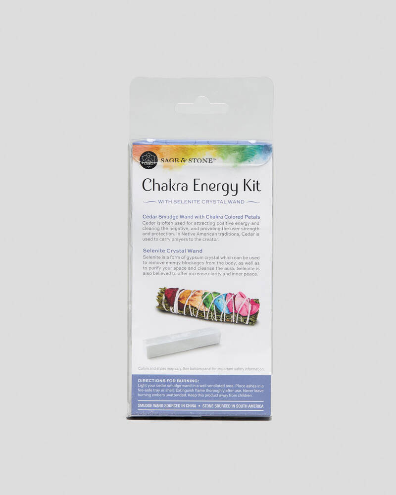 Get It Now Sage & Stone Chakra 2pc Energy Kit for Unisex