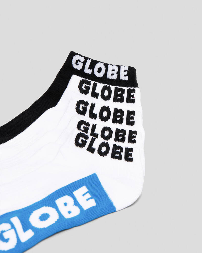 Globe Multi Brights Ankle Socks 5 Pack for Mens