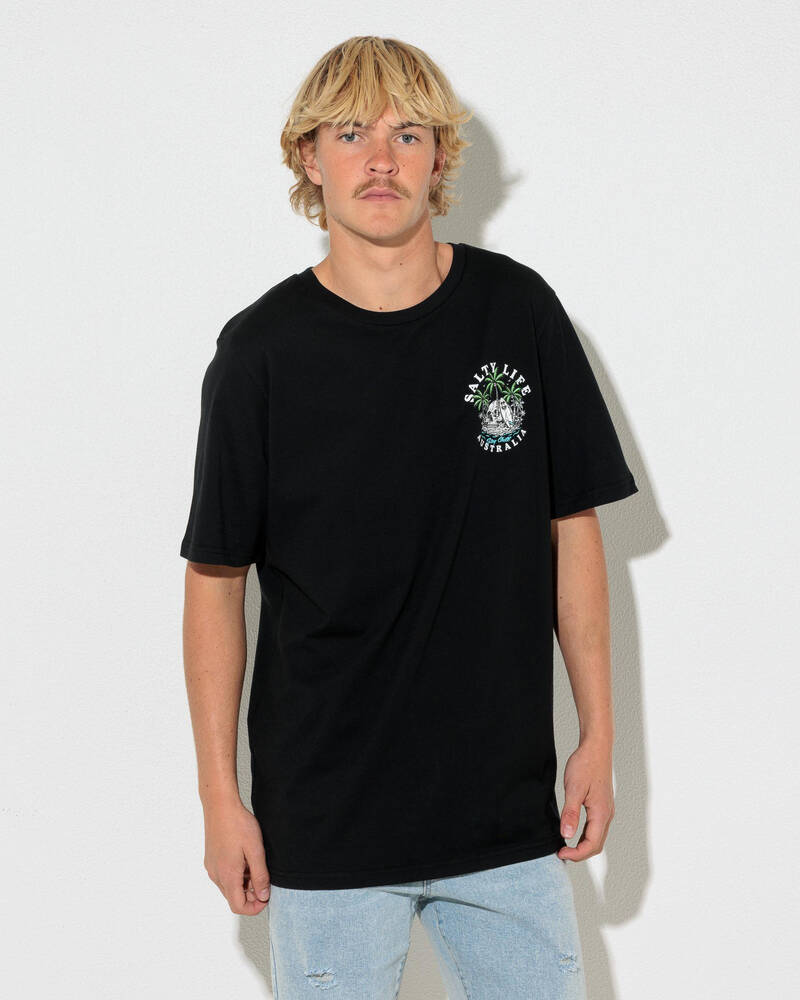 Salty Life Skull Cove T-Shirt for Mens