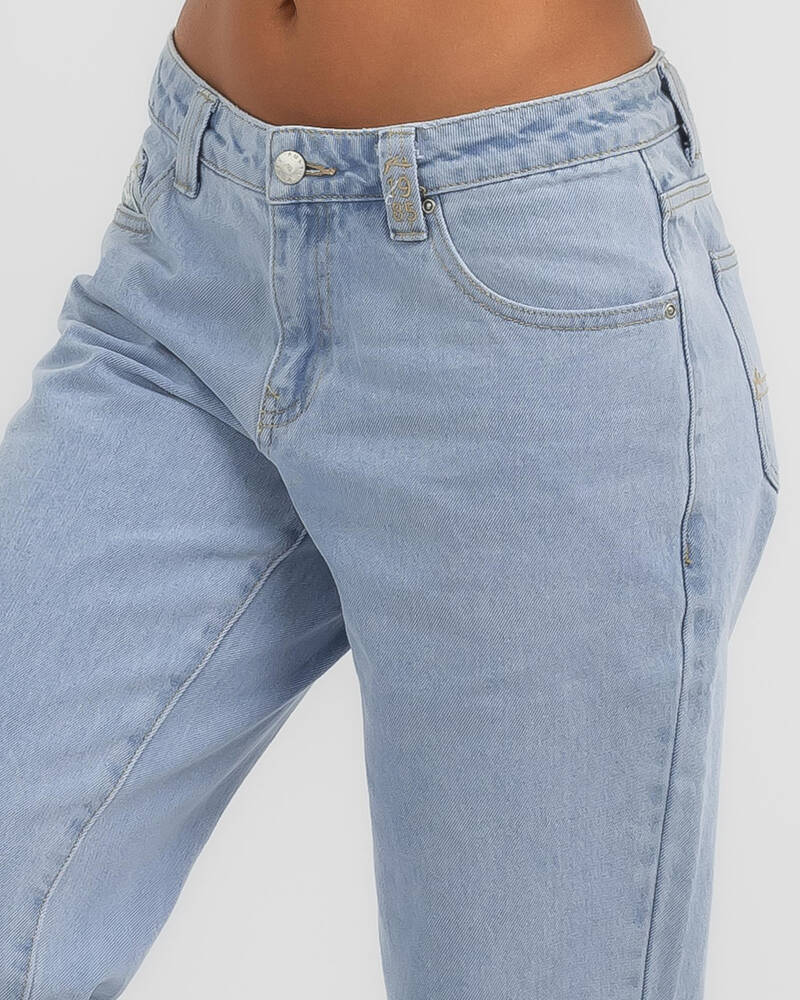 Rusty Low Rise Straight Leg Denim Jean for Womens