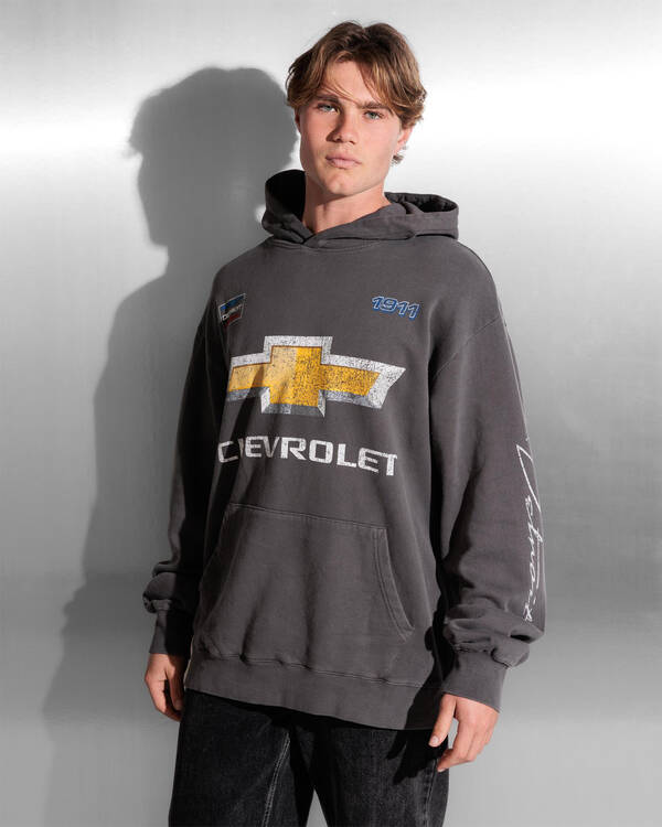 Gilroy Chevrolet Badge Vintage Hoodie for Mens