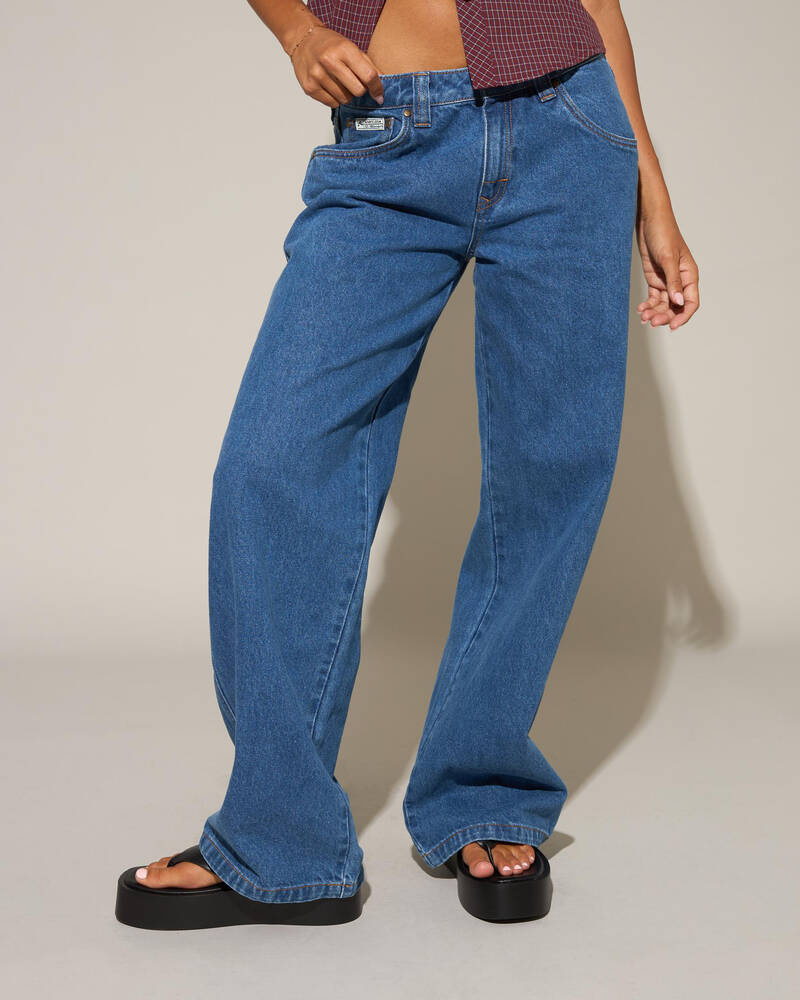 Rusty Lucy Loose Low Rise Jeans for Womens