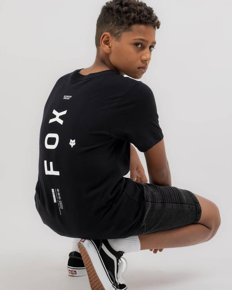 Fox Boys' Barcode T-Shirt for Mens