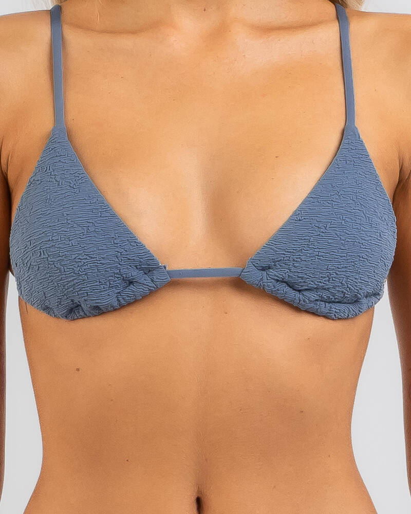 Rusty Sandalwood Triangle Bikini Top for Womens