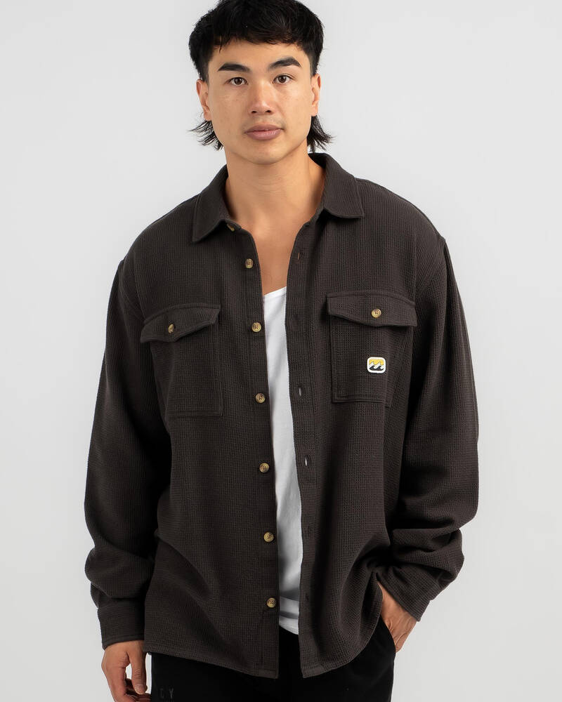Billabong Waffle On Long Sleeve Shirt for Mens