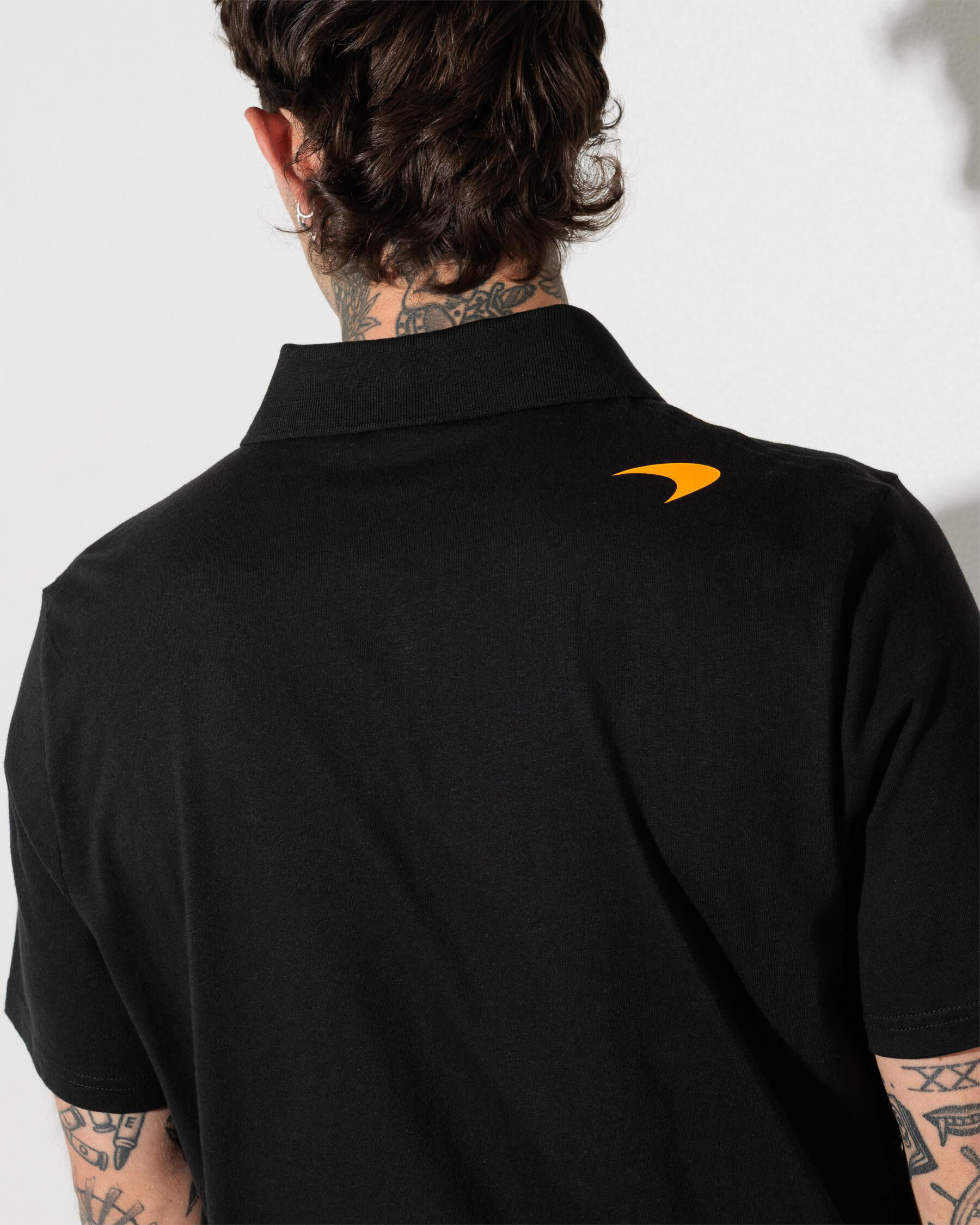 Puma McLaren Small Logo Polo T-Shirt In Puma Black - FREE