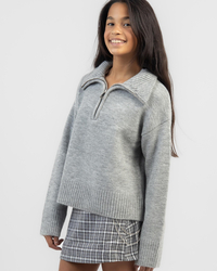 Ava And Ever Girls' Stanford Collared Knit Jumper for Womens image number null