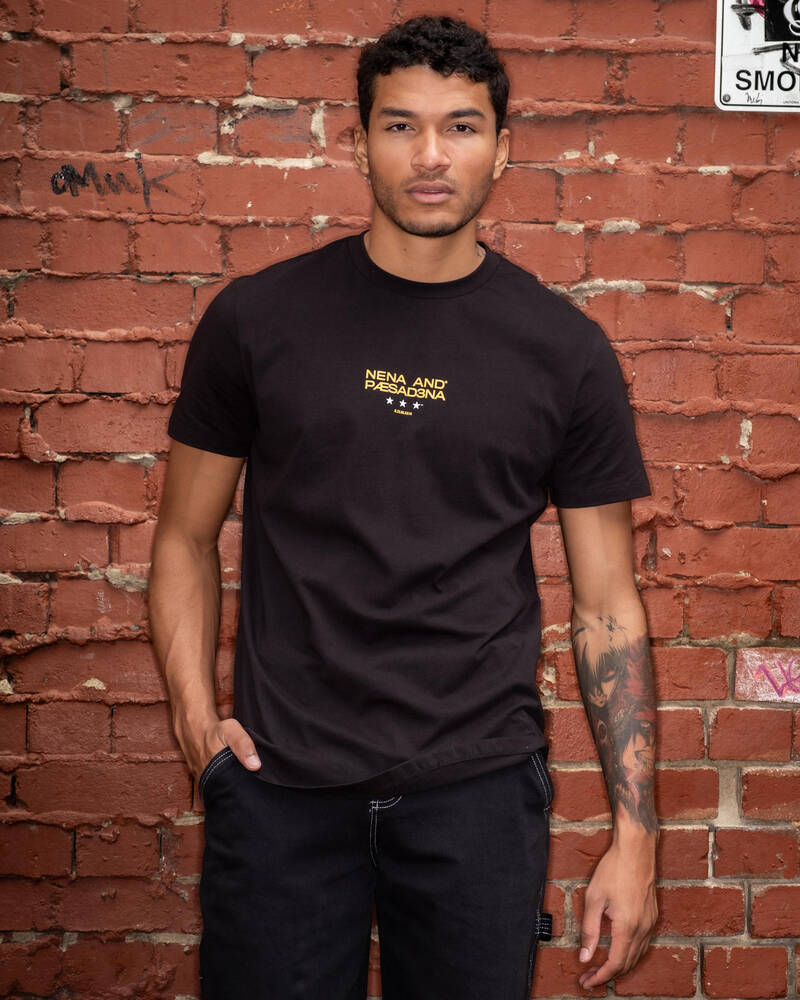 Nena & Pasadena Vector Dual Curved T-Shirt for Mens