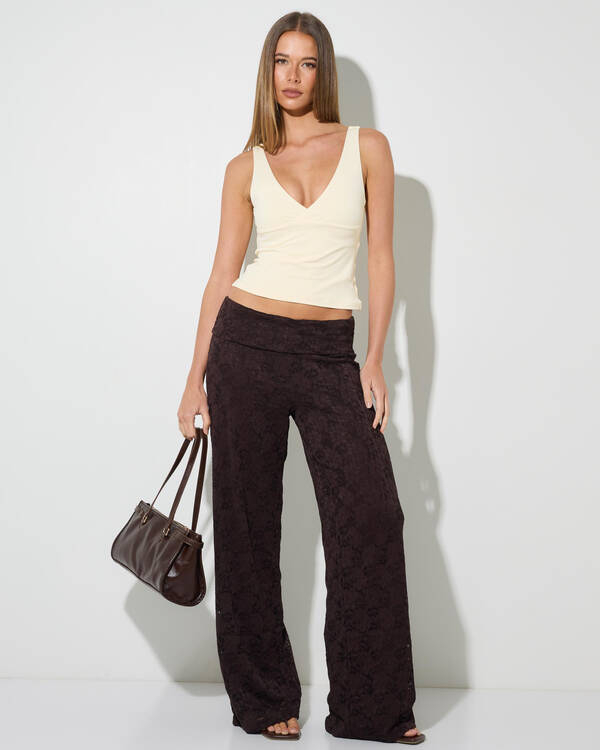 Ava And Ever V Neck Crossover Tank Top for Womens