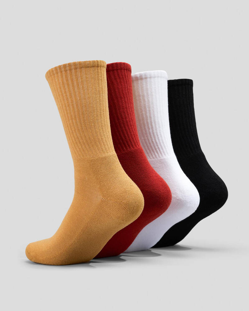 RVCA Seasonal Socks 4 Pack for Mens
