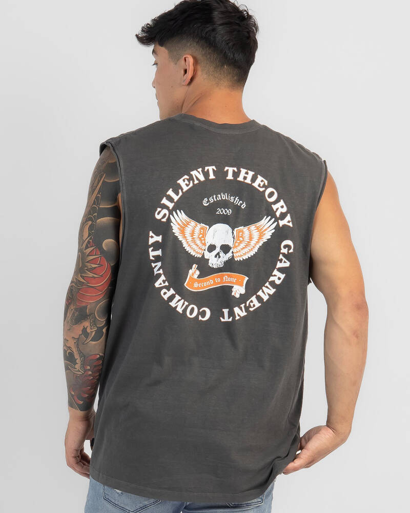 Silent Theory Biker Muscle Tank for Mens