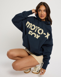Fox Moto-X Oversized Fleece Pullover Hoodie for Womens image number null