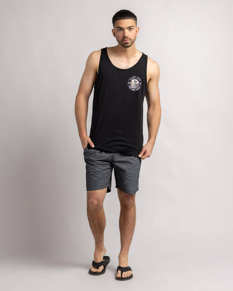 Salty Life Ship Faced Singlet for Mens