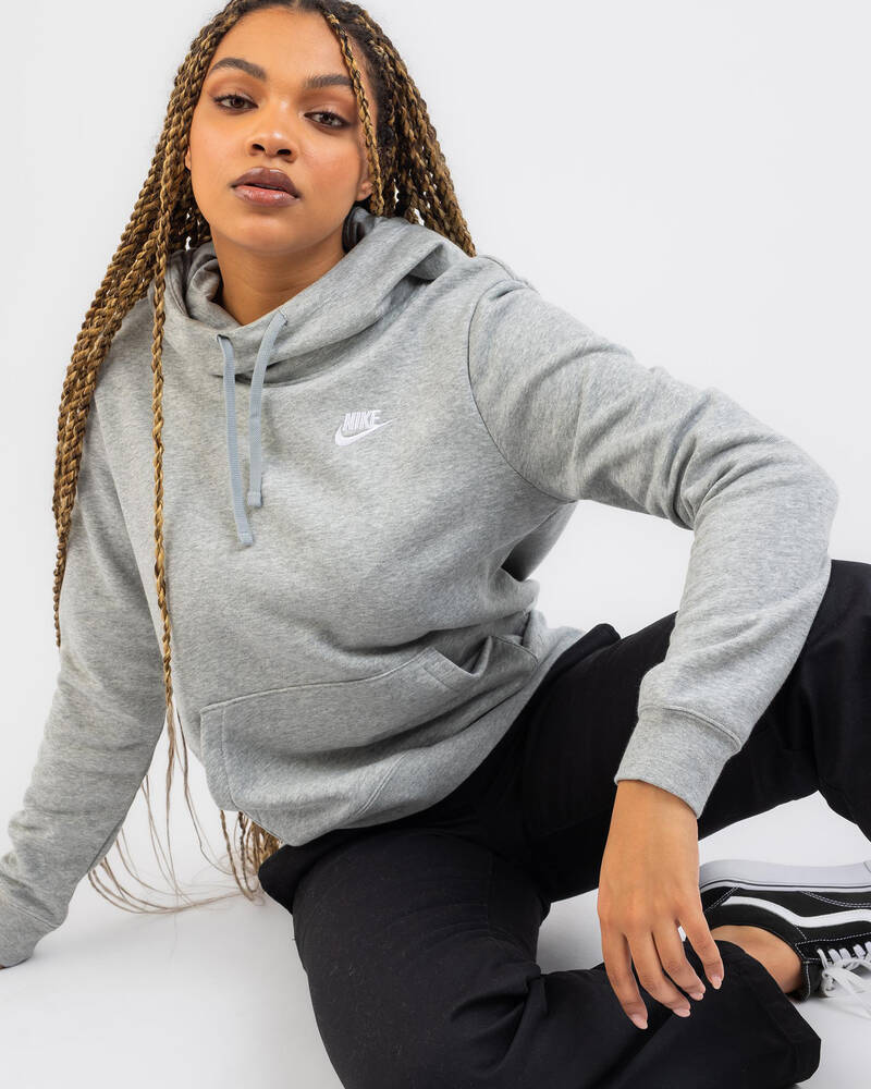 Nike Club Funnel Neck Hoodie for Womens