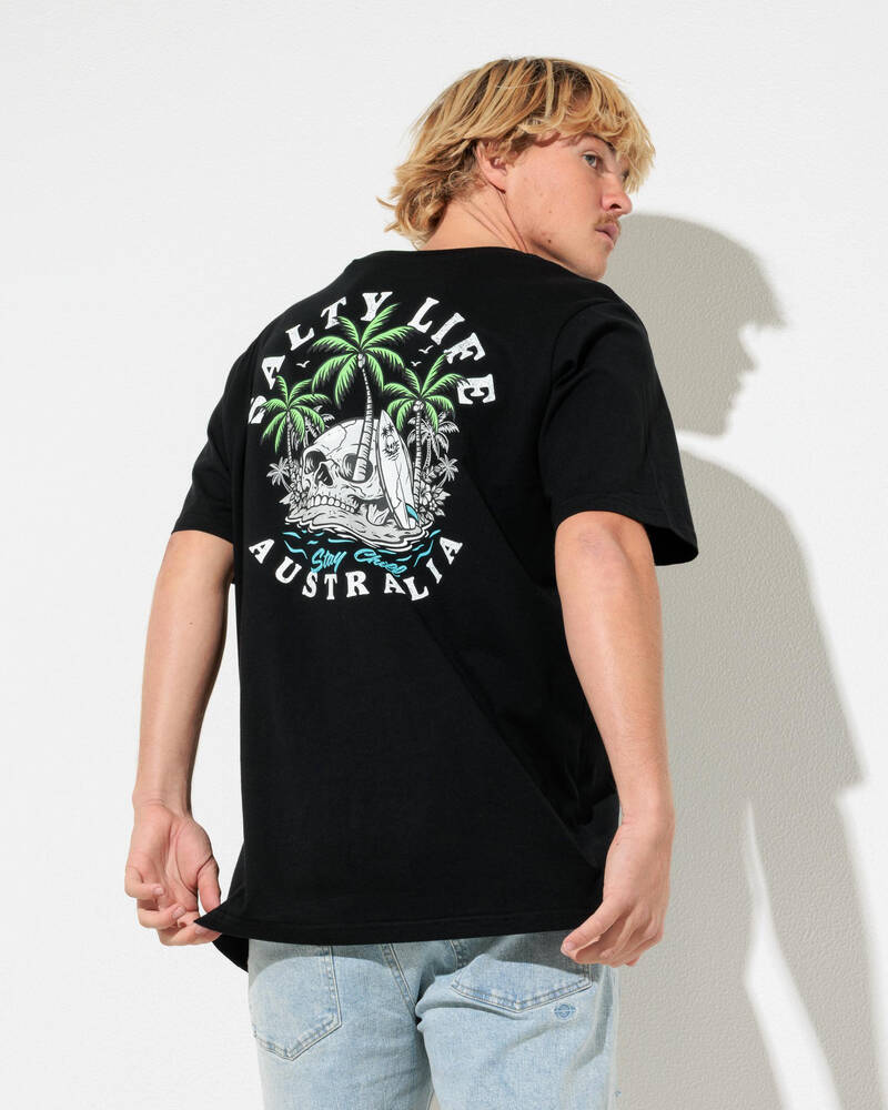 Salty Life Skull Cove T-Shirt for Mens