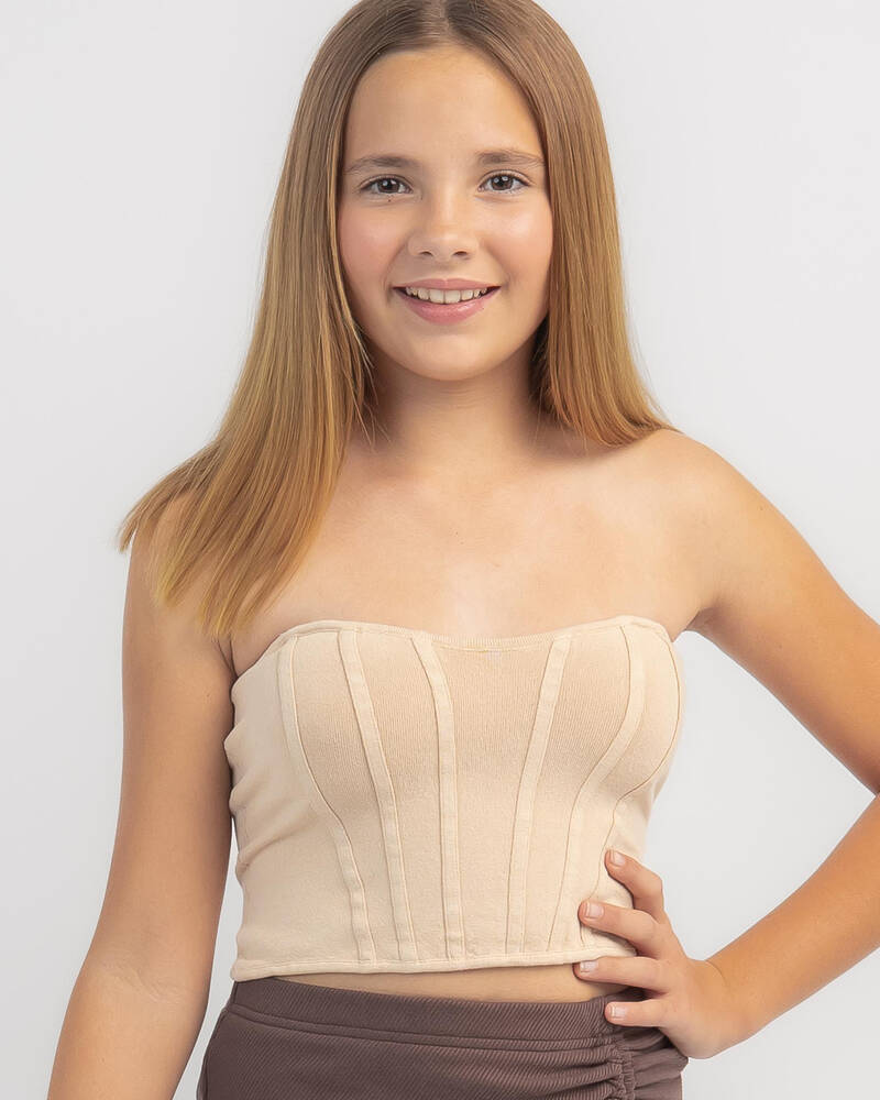 Ava And Ever Girls' Bella Knit Bustier Top for Womens