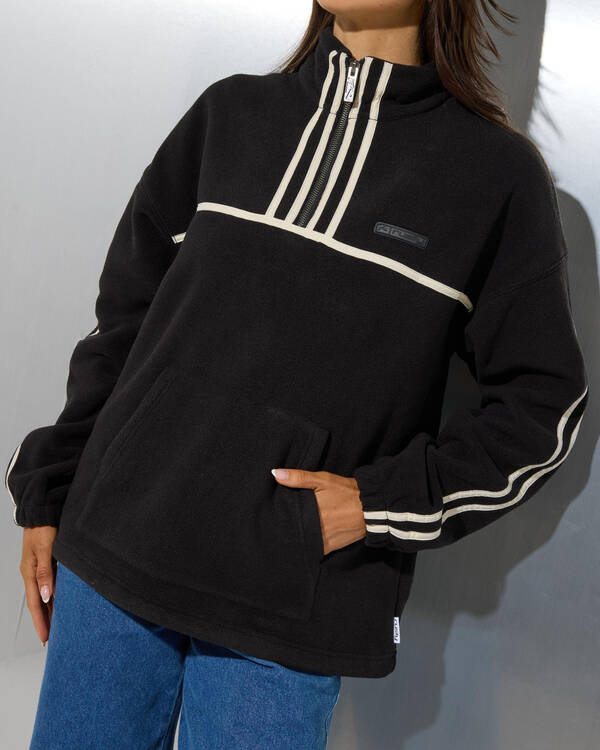 Rusty Bind Me Up Contrast Polar Fleece Sweatshirt for Womens