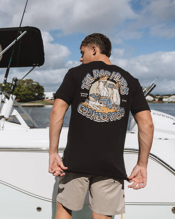 The Mad Hueys Skull Anchor Volley Shorts for Mens