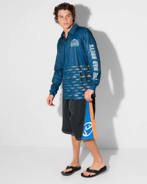 The Mad Hueys Dragons Captain Fishing Shirt for Mens