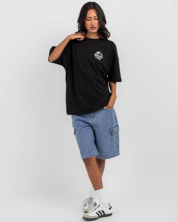 Stussy 8 Ball Corp Relaxed T-Shirt for Womens