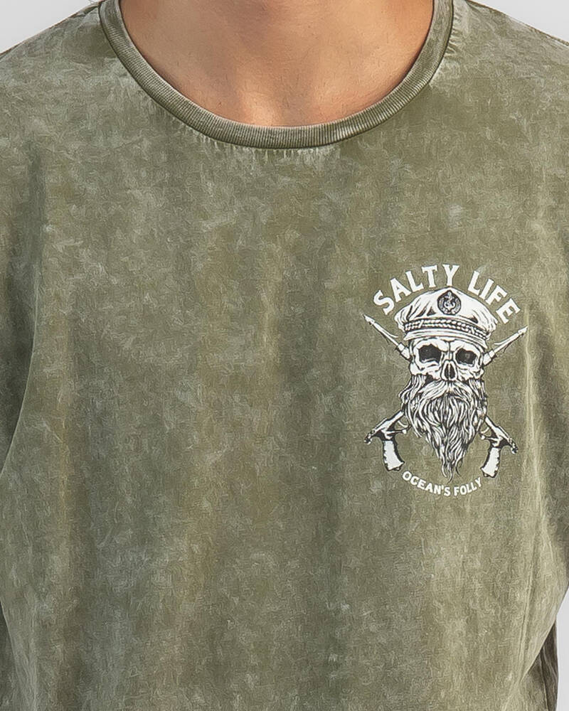 Salty Life Overboard T-Shirt for Mens