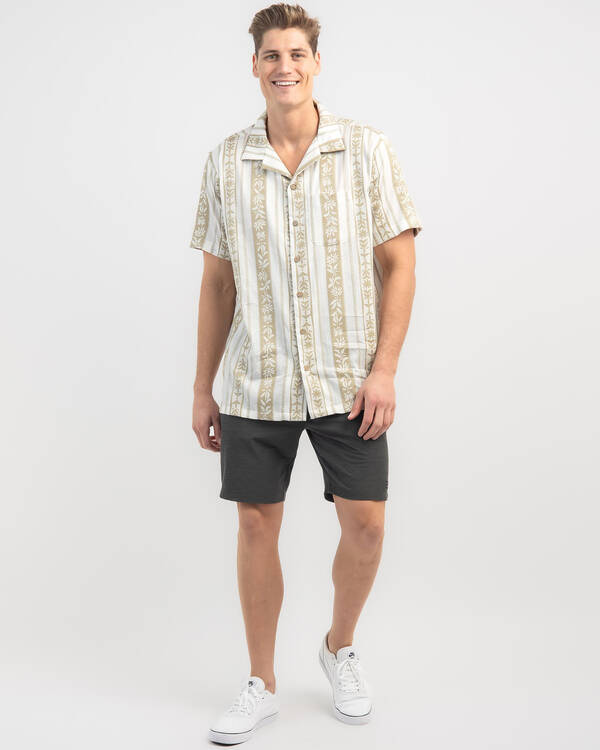 Rip Curl Topanga Vert Stripe Short Sleeve Shirt for Mens