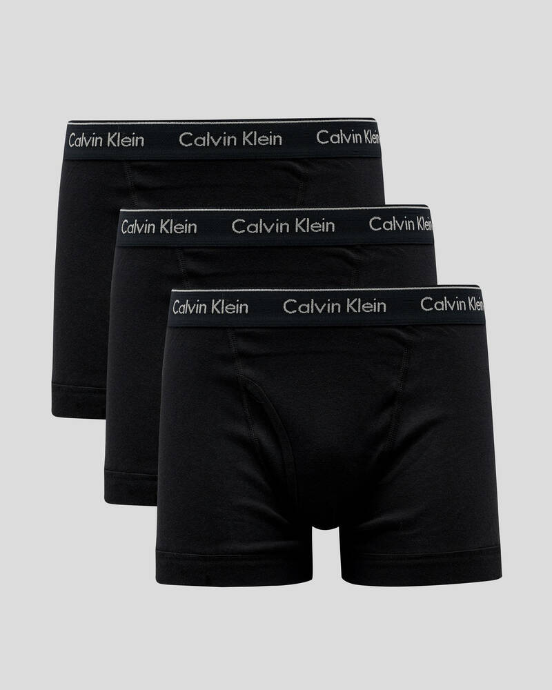 Calvin Klein Cotton Classics Trunks 3 Pack for Mens