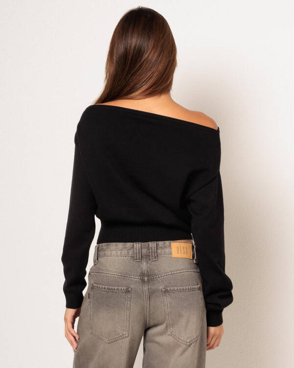 Mooloola Shania Off Shoulder Knit Top for Womens