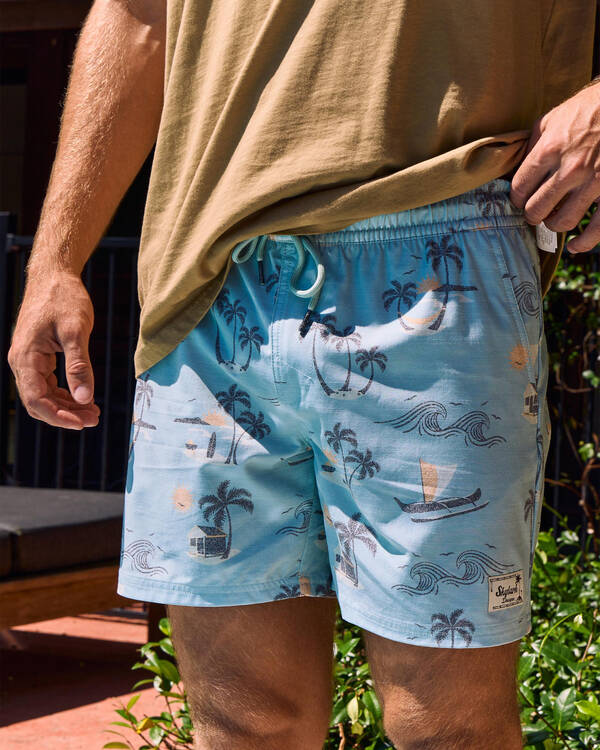 Mist Elastic Waist Shorts