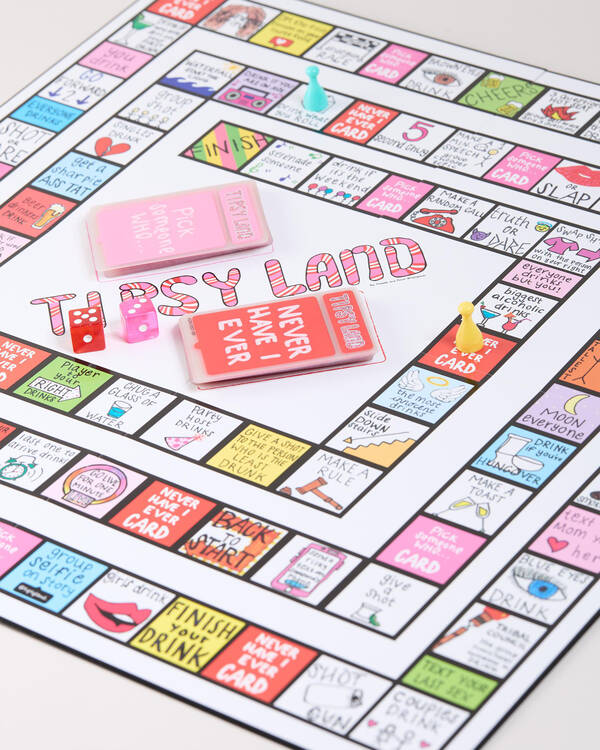Imagination Games Tipsy Land Drinking Game for Unisex