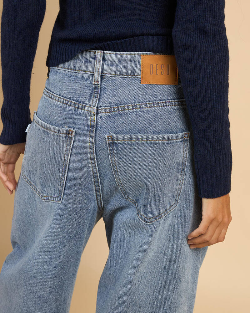 DESU Cyndi Barrel Leg Jeans for Womens