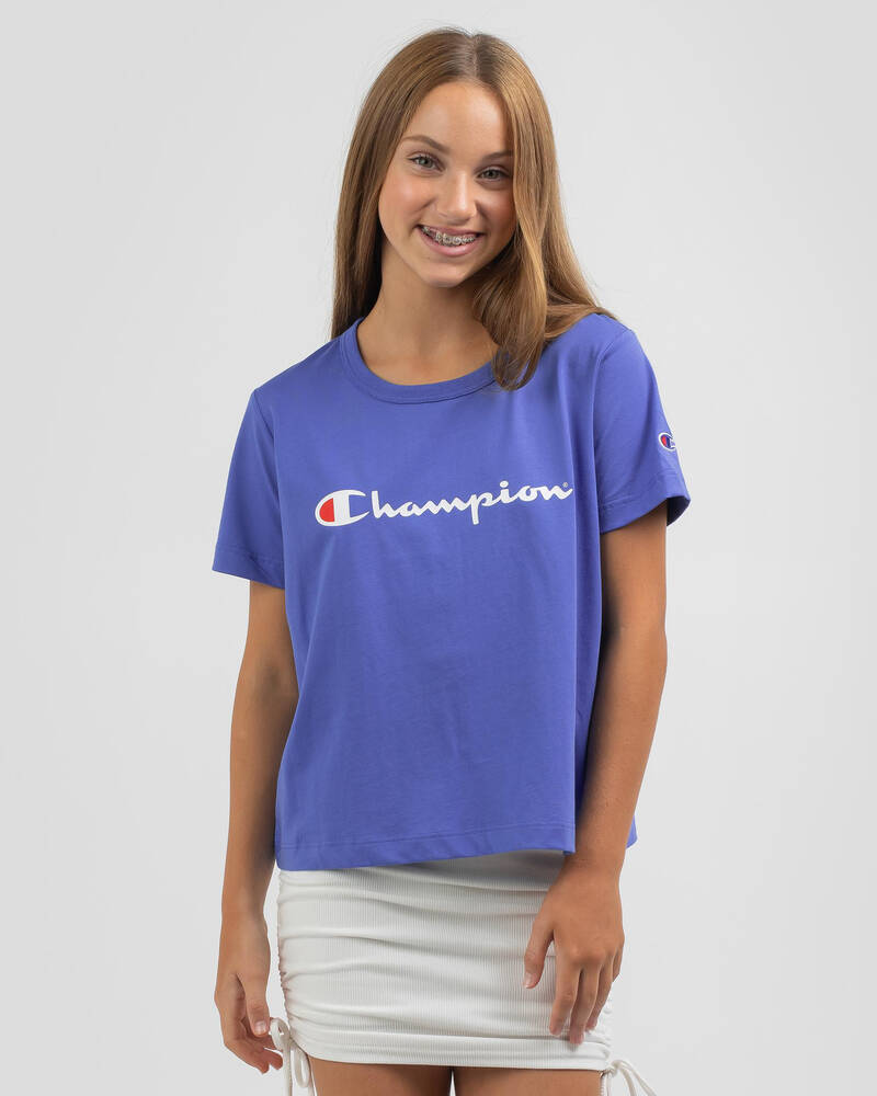 Champion Girls' Logo T-Shirt for Womens