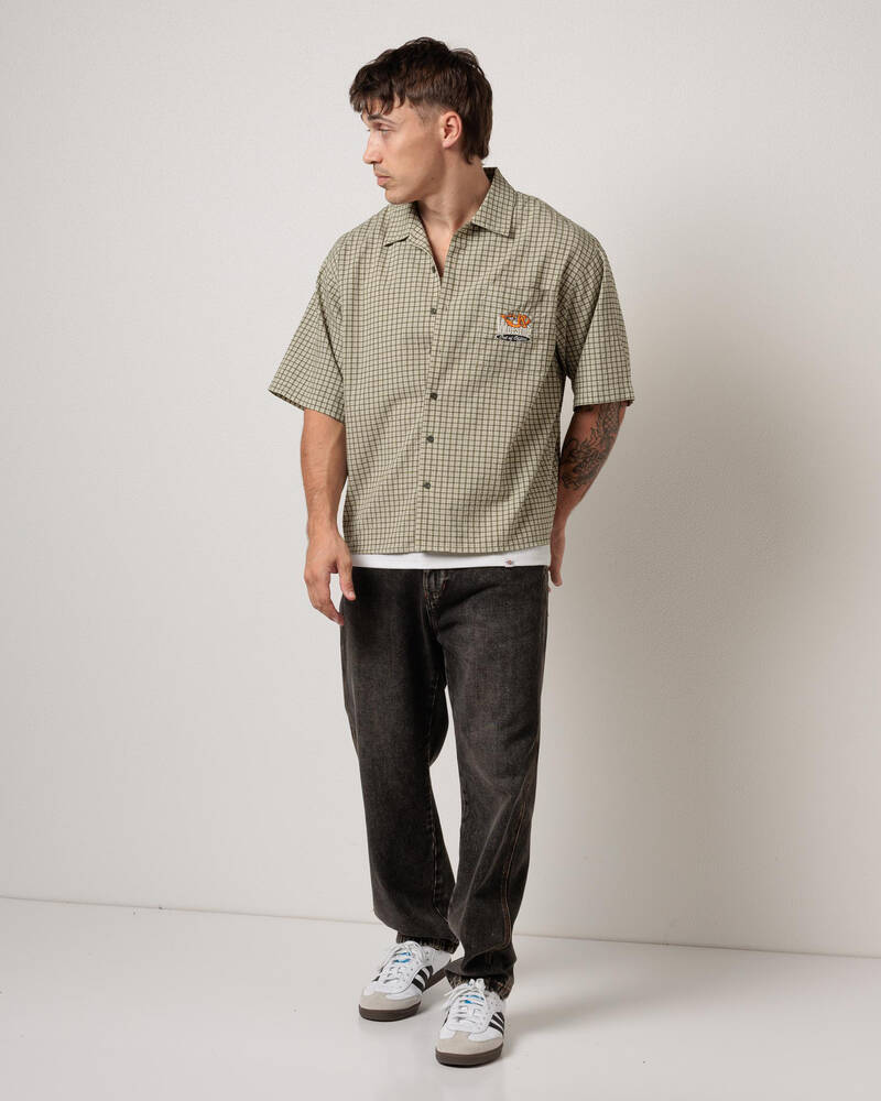 Worship Supplies On Leave Cropped Short Sleeve Shirt for Mens