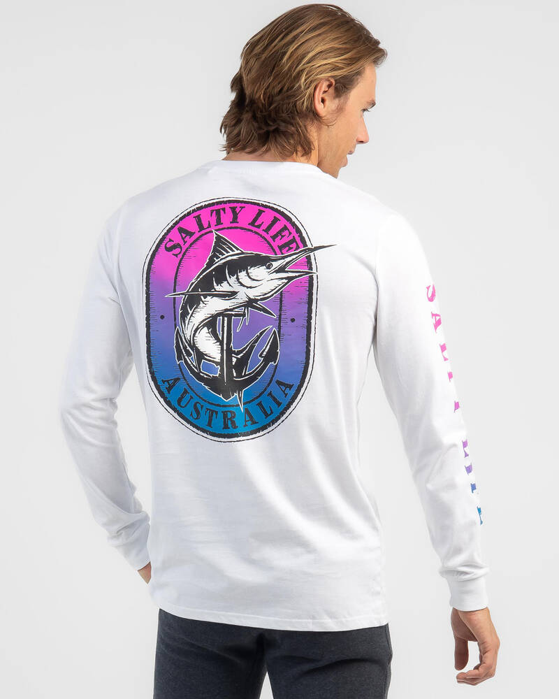 Salty Life Cheers Long Sleeve T-Shirt for Mens