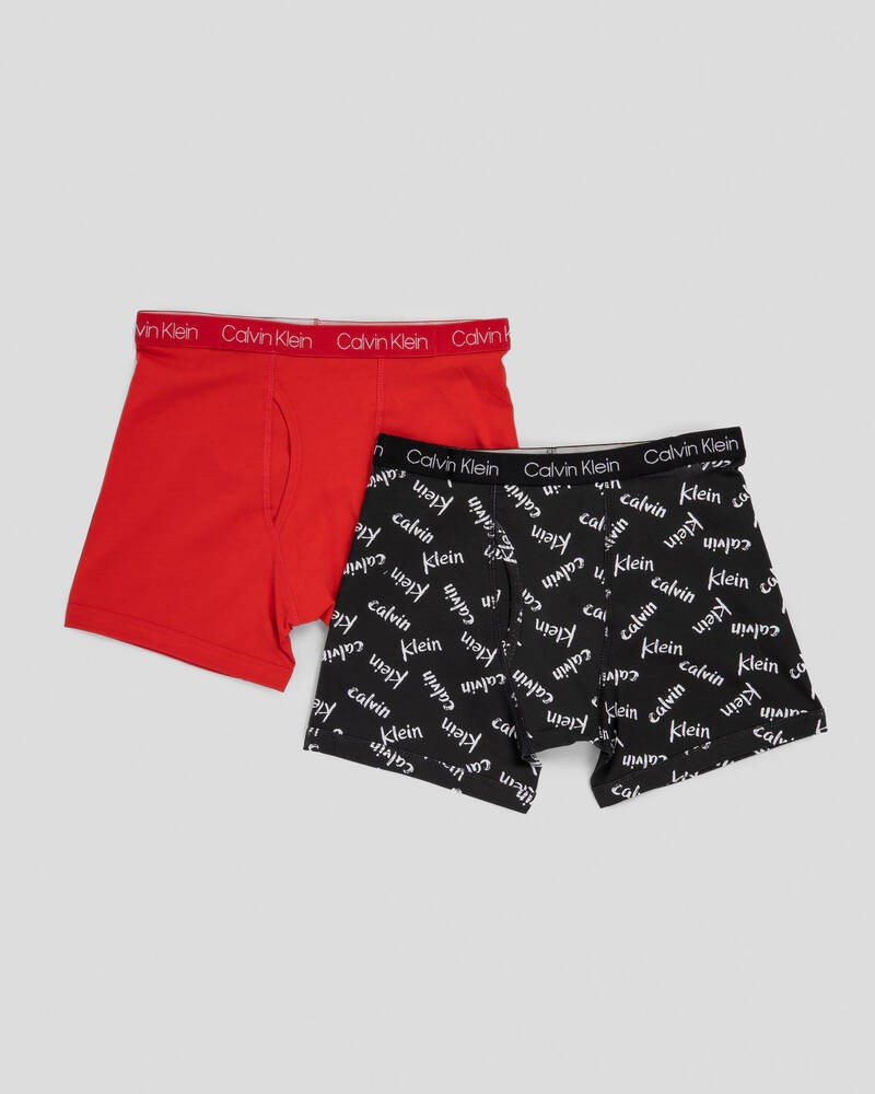Calvin Klein Boys' Boxer Briefs 2 Pack for Mens