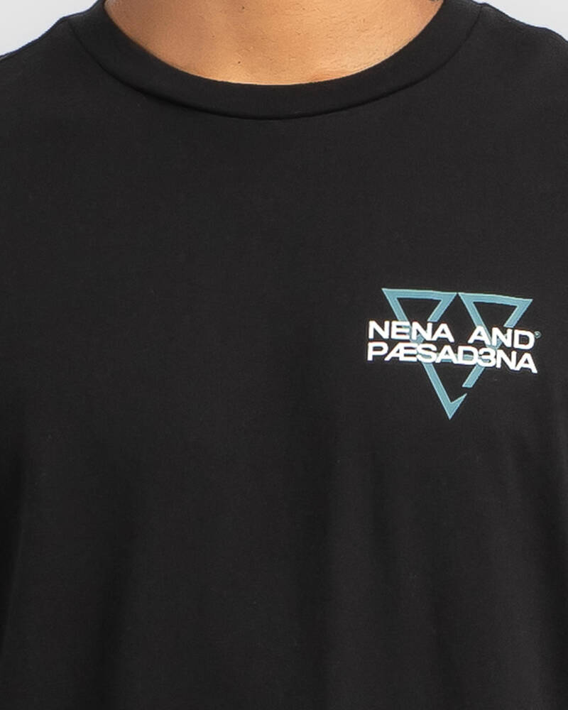Nena & Pasadena Squared Heavy Long Sleeve T-Shirt for Mens