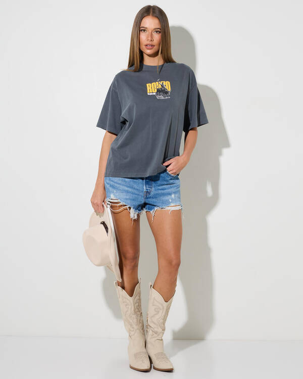 Ringers Western Who Gives A Buck Oversized T-Shirt for Womens