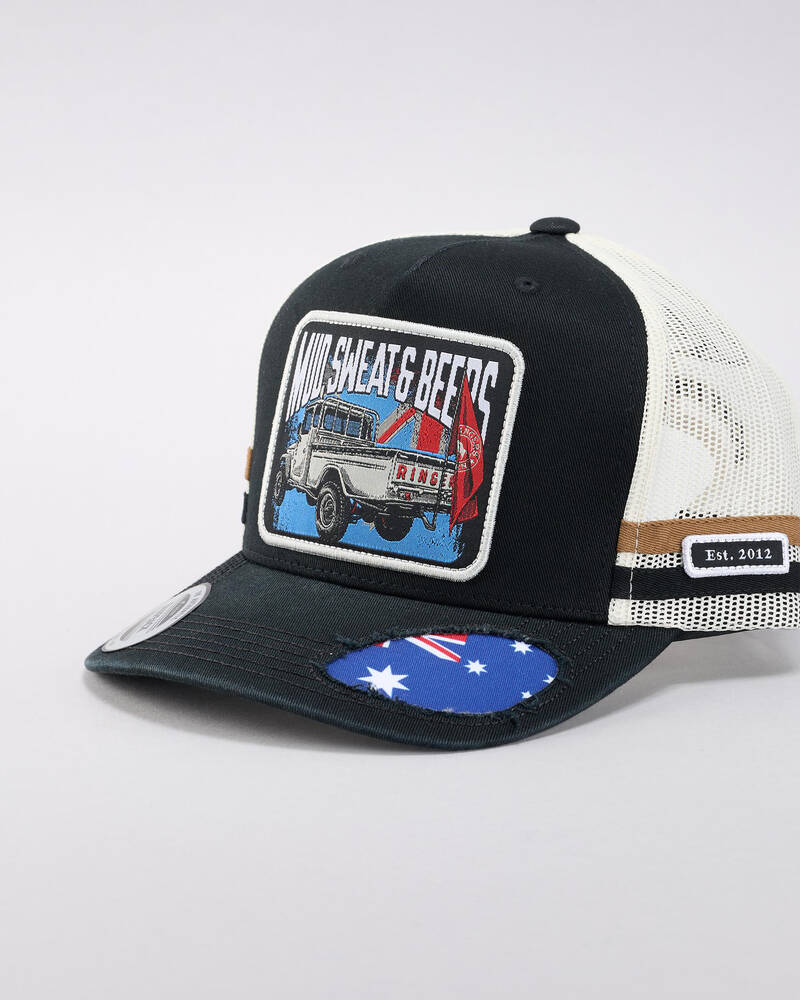 Ringers Western Mud Sweats Beers Deep Fit Trucker Cap for Mens