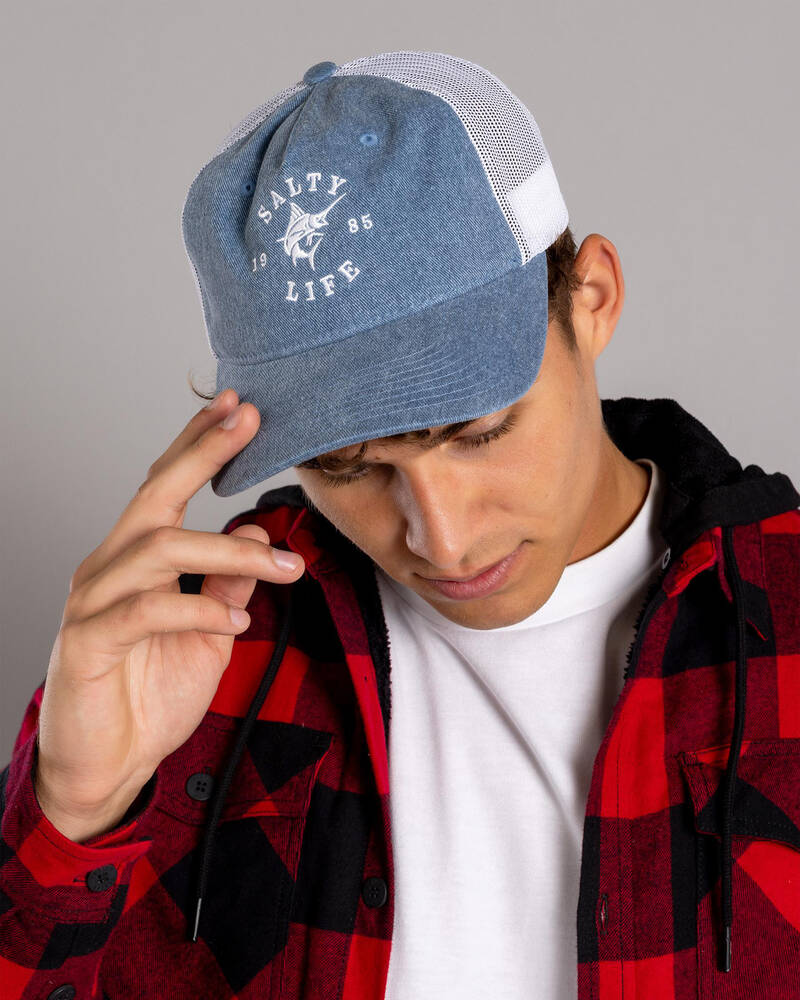 Salty Life Barnacle Trucker Cap for Mens