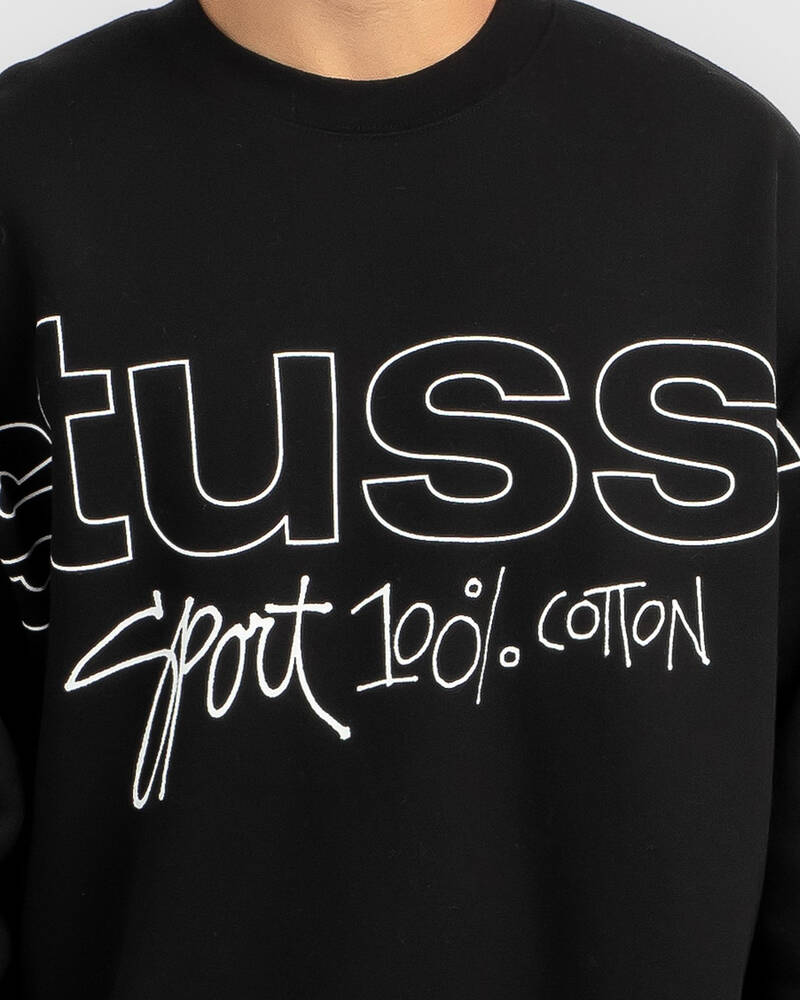 Stussy Sport 100 Fleece Crew Sweatshirt for Mens