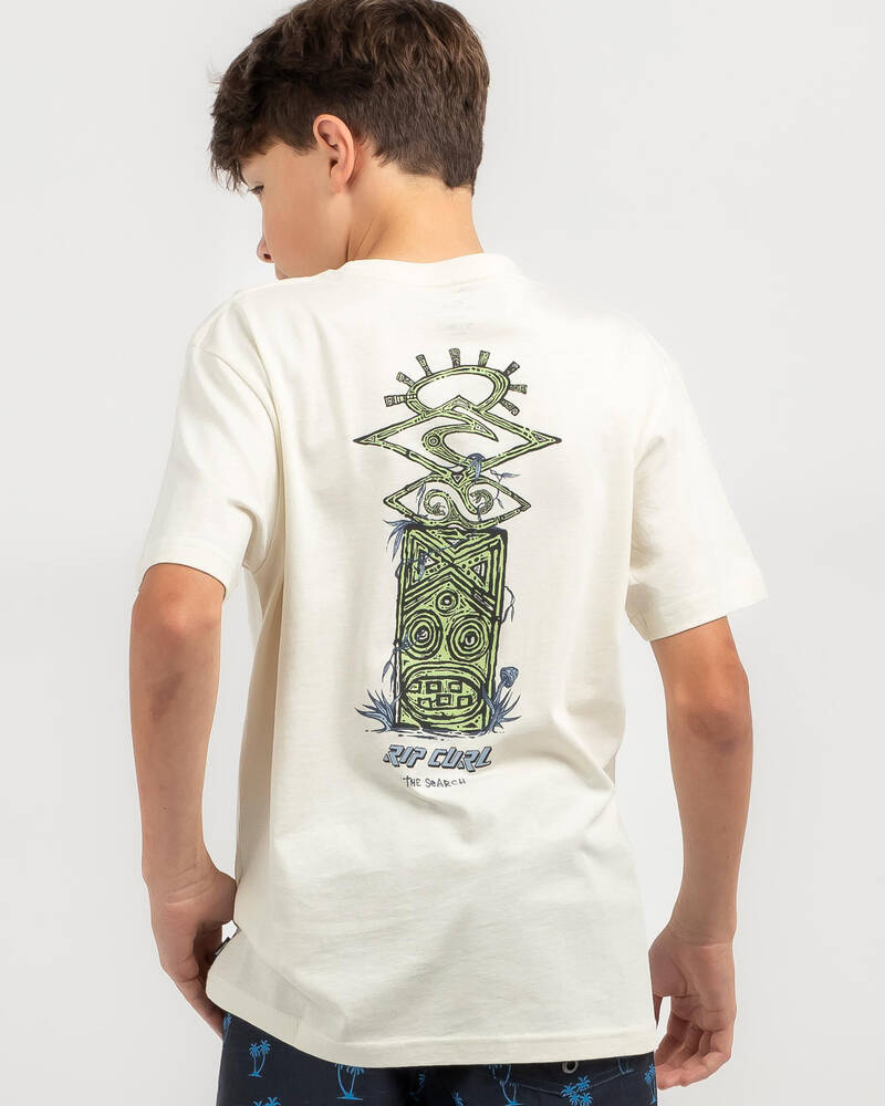 Rip Curl Boys' Shred Rock Temple T-Shirt for Mens