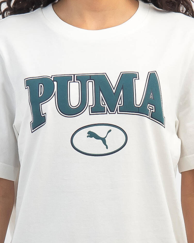 Puma Squad T-Shirt In Warm White - FREE* Shipping & Easy Returns -  CityBeach European