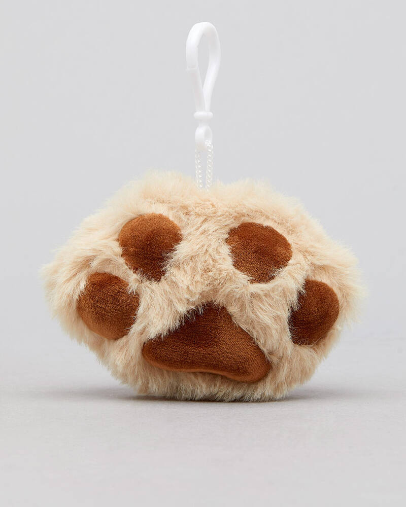 Karyn In LA Cat Paw Plush Bag Charm for Womens