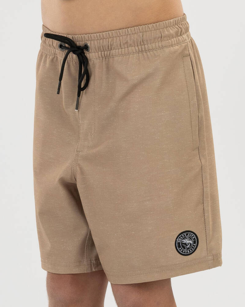 Salty Life Boys' Anchor Point Elastic Waist Shorts for Mens