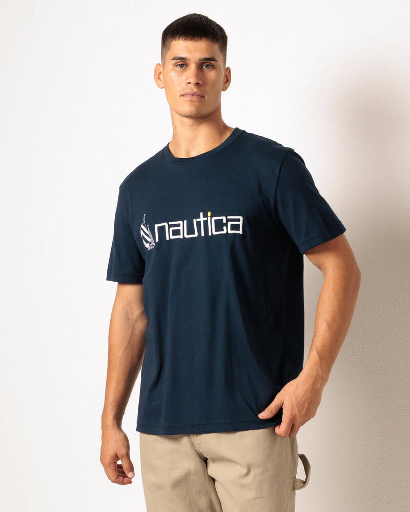 NAUTICA Lowercase Logo T-Shirt for Mens