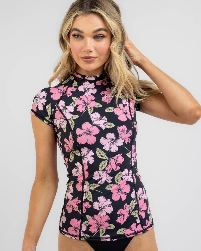 Kaiami Olivia Cap Sleeve Rash Vest for Womens